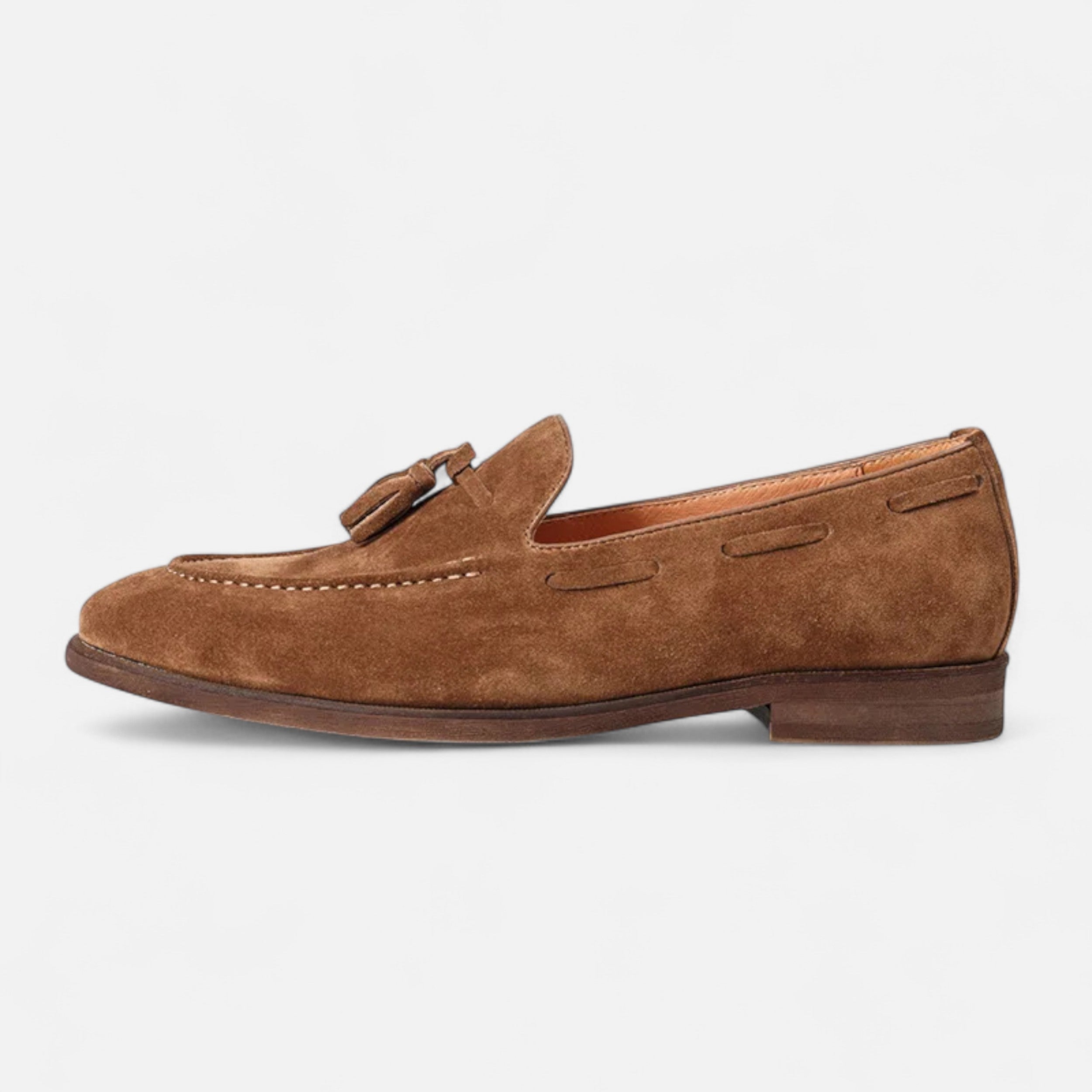 Volarno | Men’s Nubuck Leather Loafers | Classic British Style