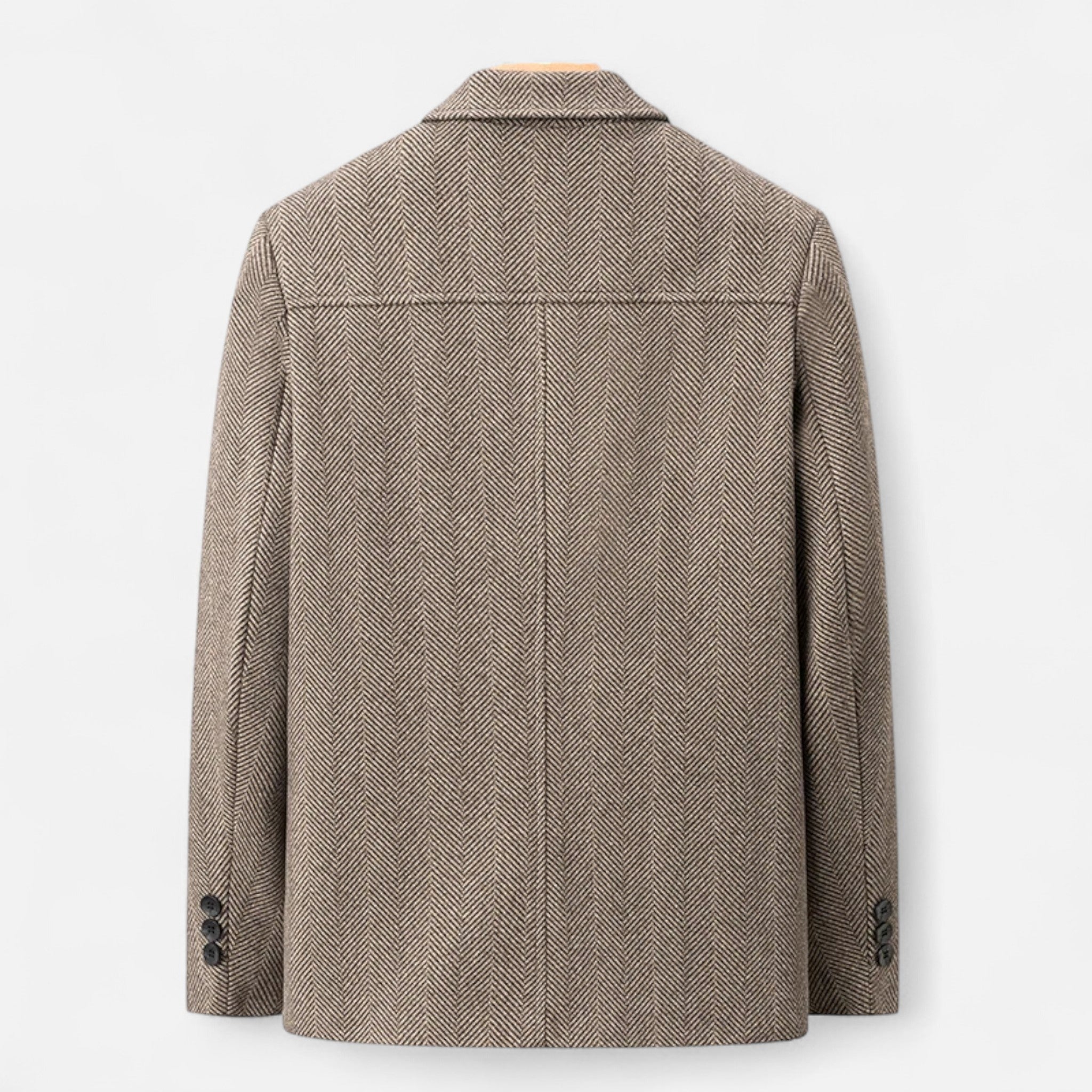 Volarno | Men’s Wool Blend Jacket – Business Lapel Elegance