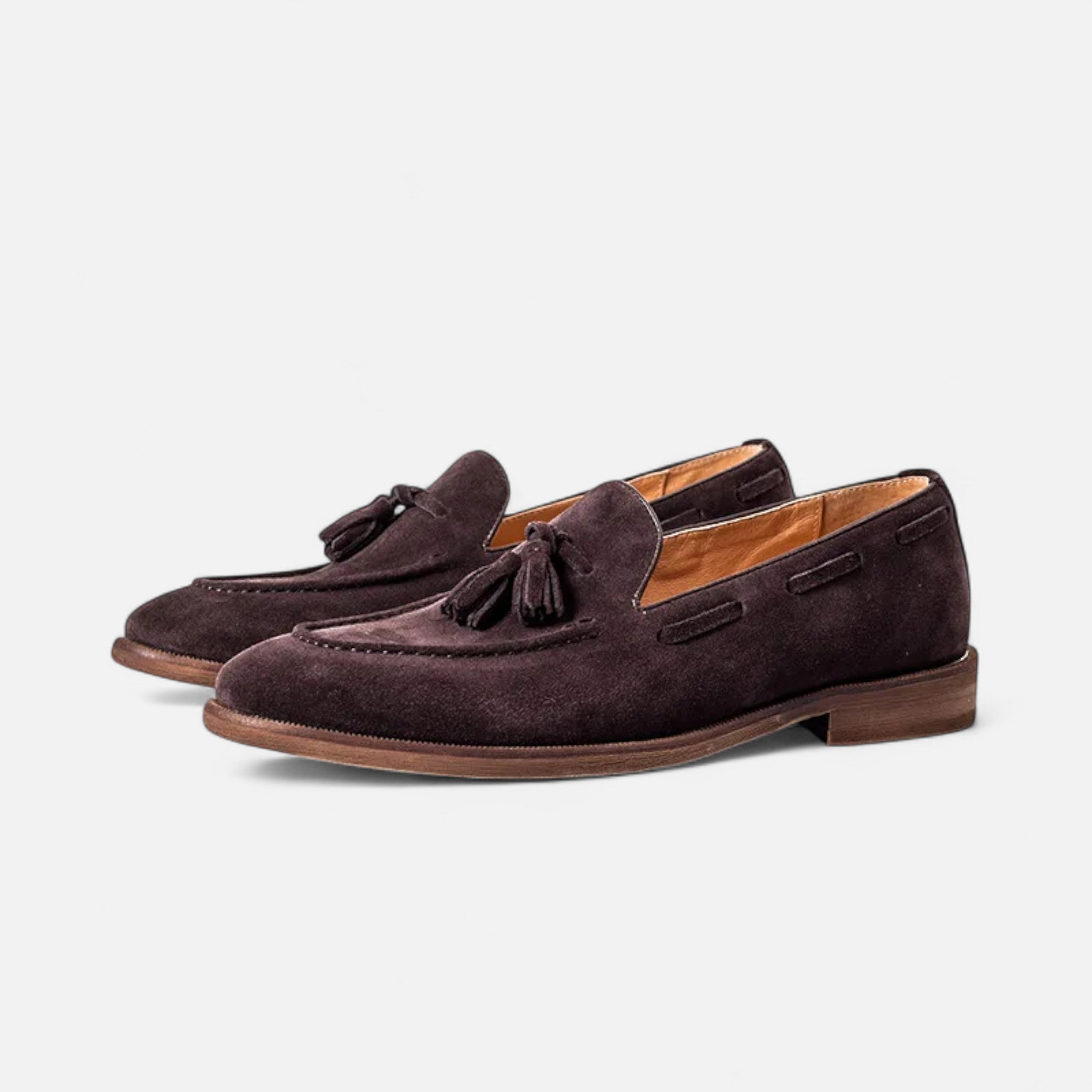 Volarno | Men’s Nubuck Leather Loafers | Classic British Style