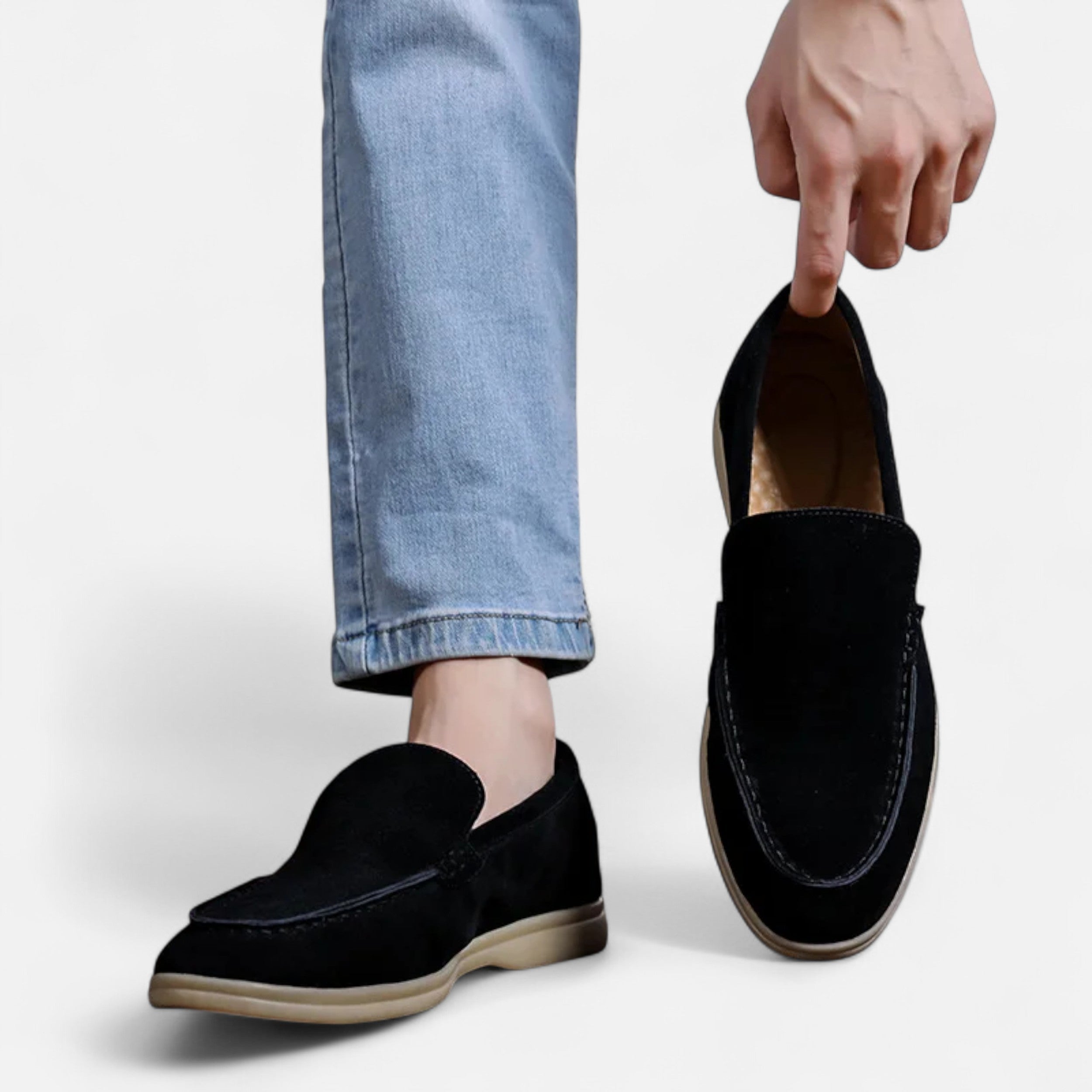Volarno | Men’s Suede Loafers | Classic Slip-On Elegance