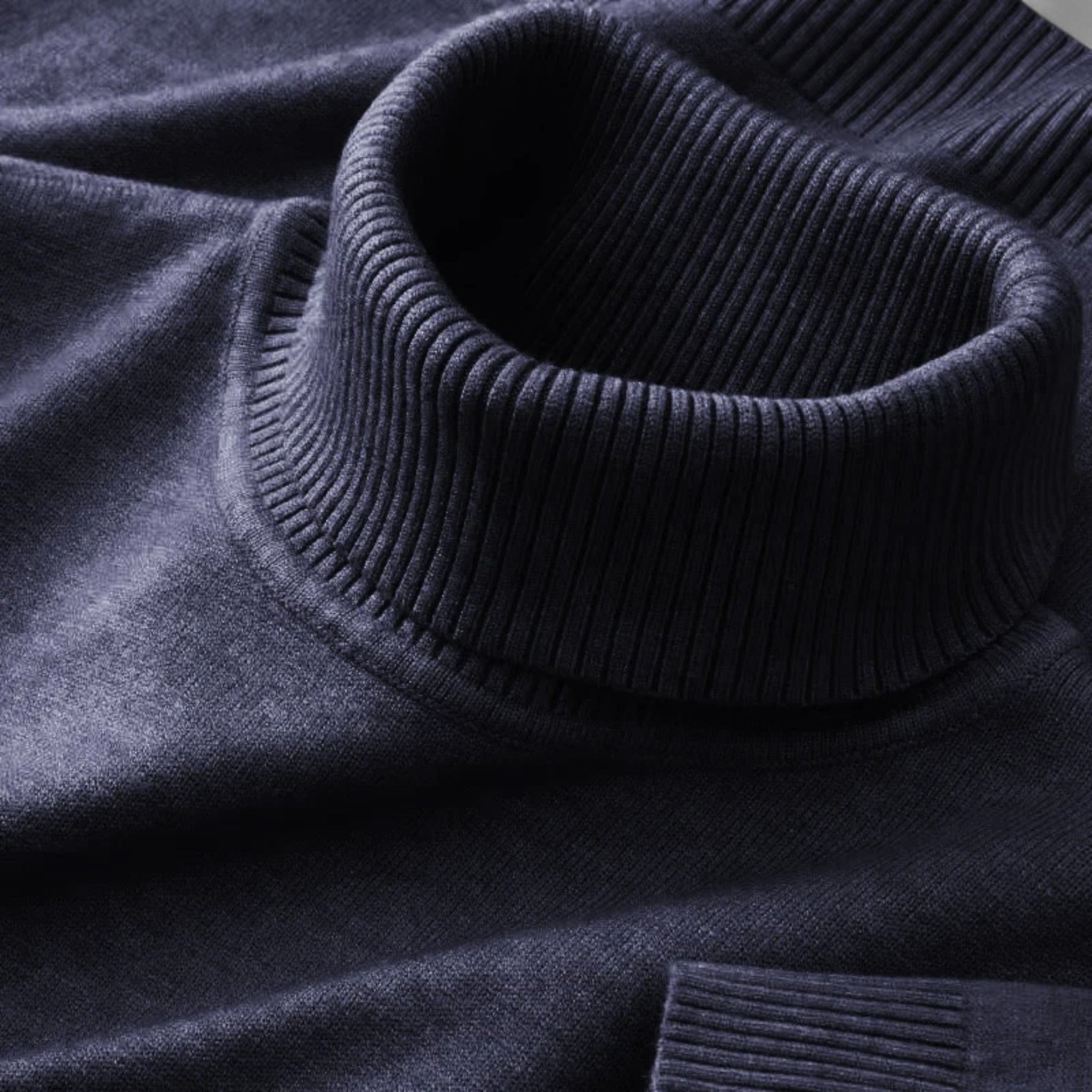 Volarno | Men’s Knitted Wool Turtleneck Sweater