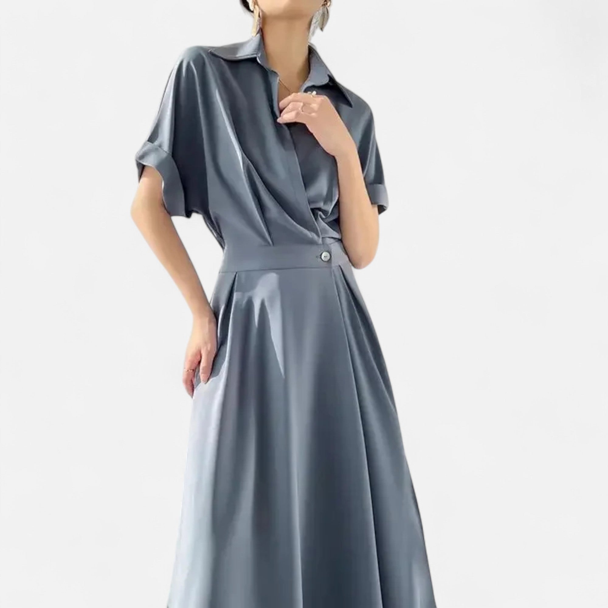 Volarno | Women’s Shirt-Dress in Cotton-Blend Riviera Heritage
