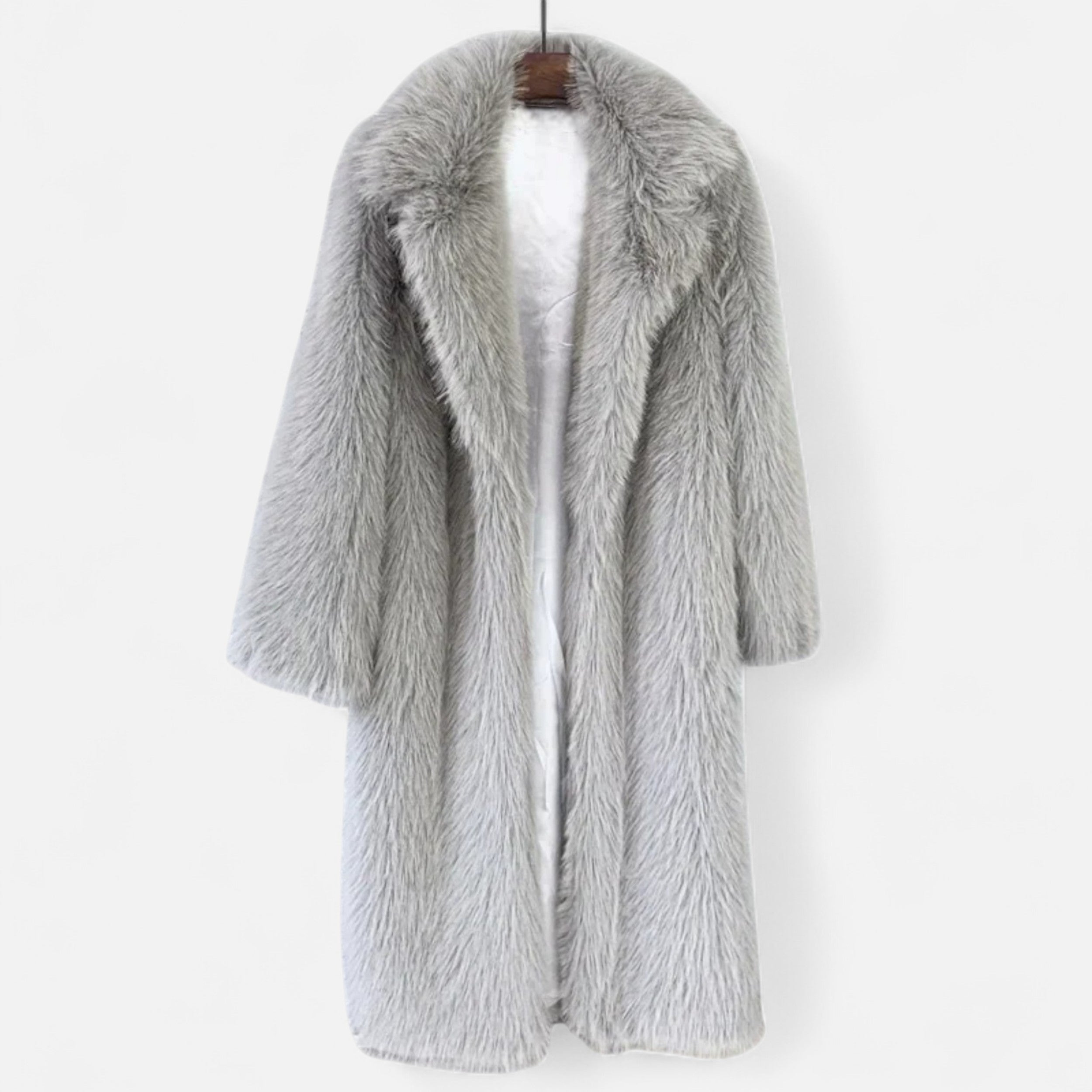 Volarno | Women’s Long Faux Fur Overcoat