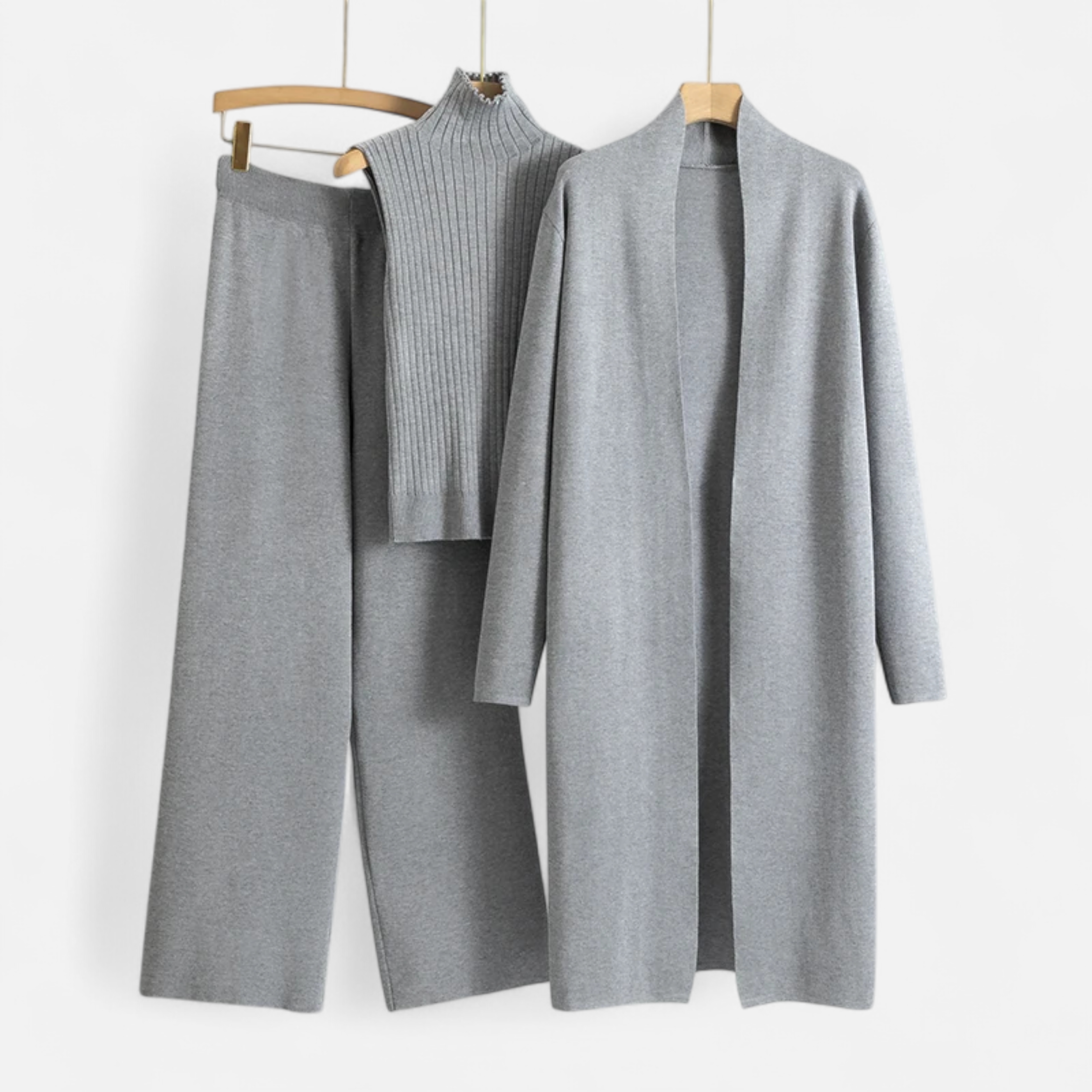 Volarno | Women’s Knitted 3-Piece Cardigan Set