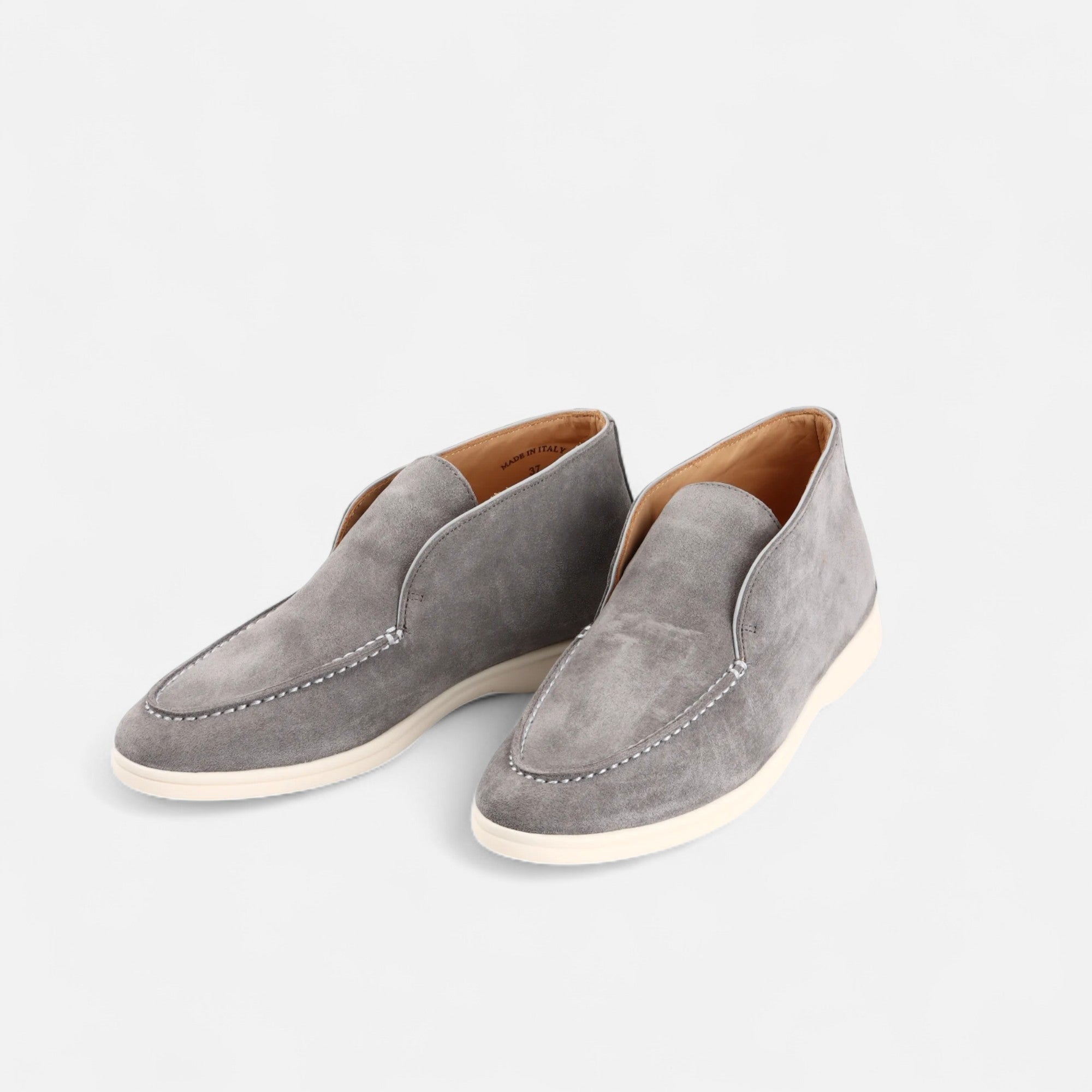 Volarno | Men’s Suede Mule Loafers in Heritage Camel