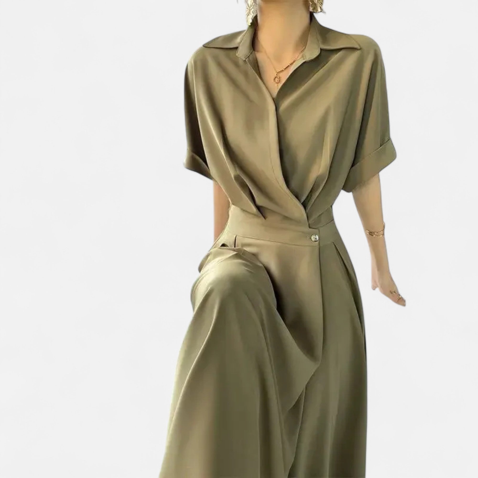 Volarno | Women’s Shirt-Dress in Cotton-Blend Riviera Heritage