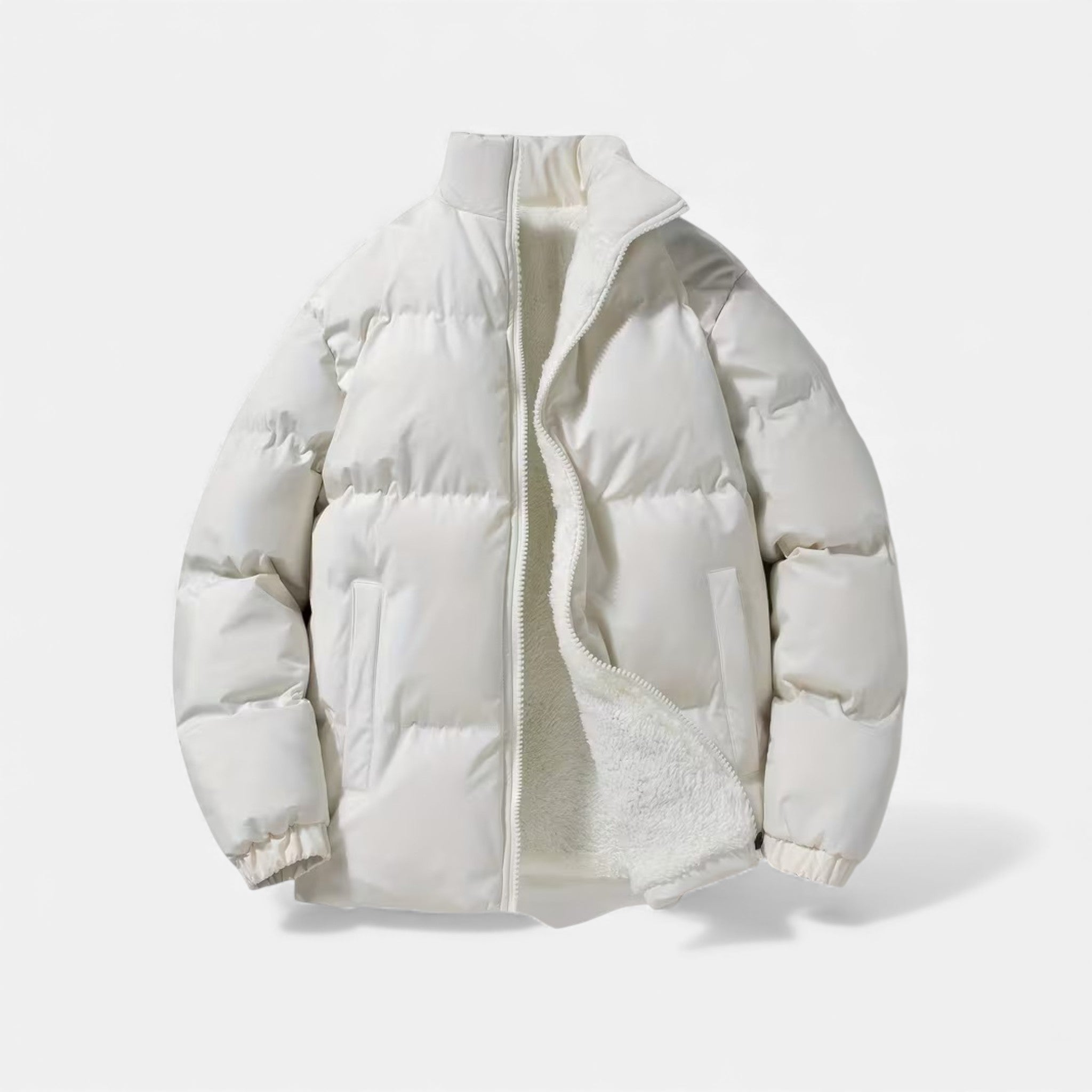 Volarno | Men’s Lambswool Plush Puffer Jacket for Autumn/Winter