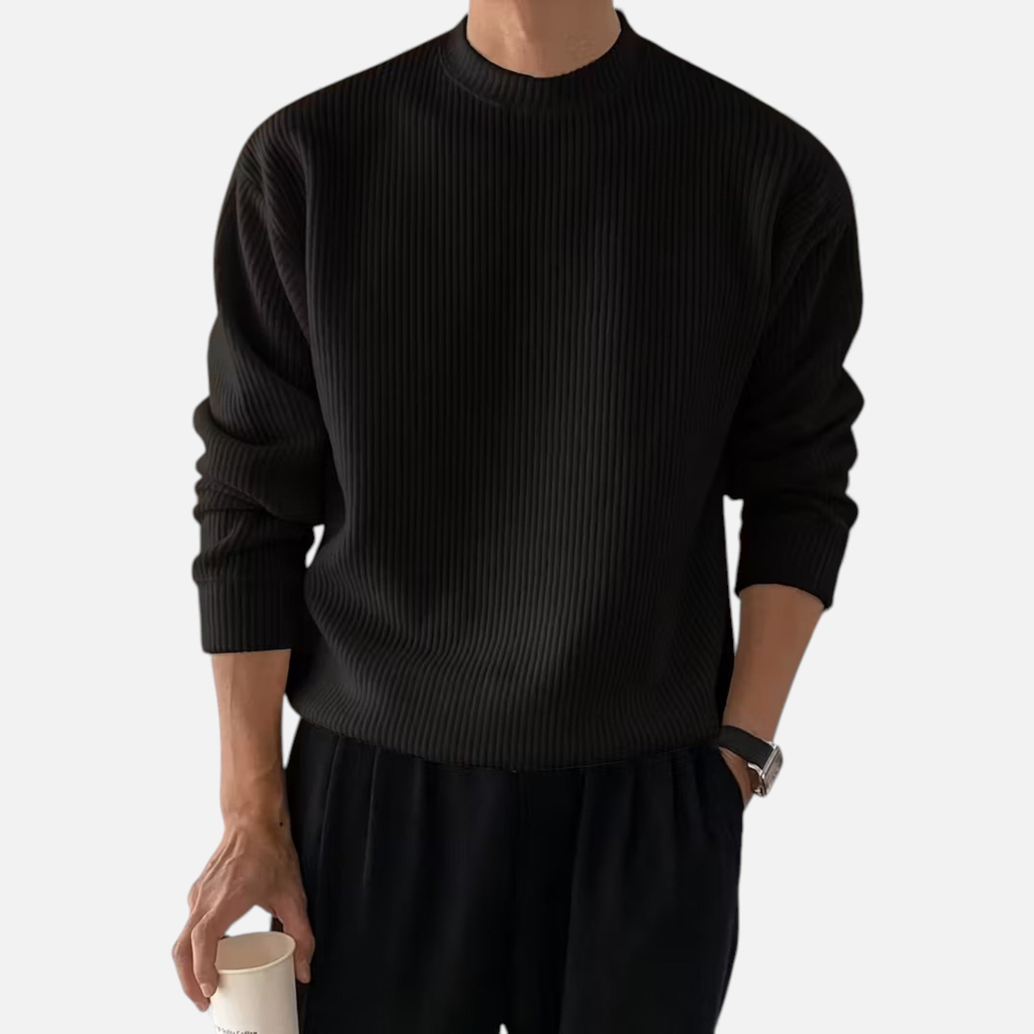 Volarno | Men’s Heritage Knit Crew Sweater