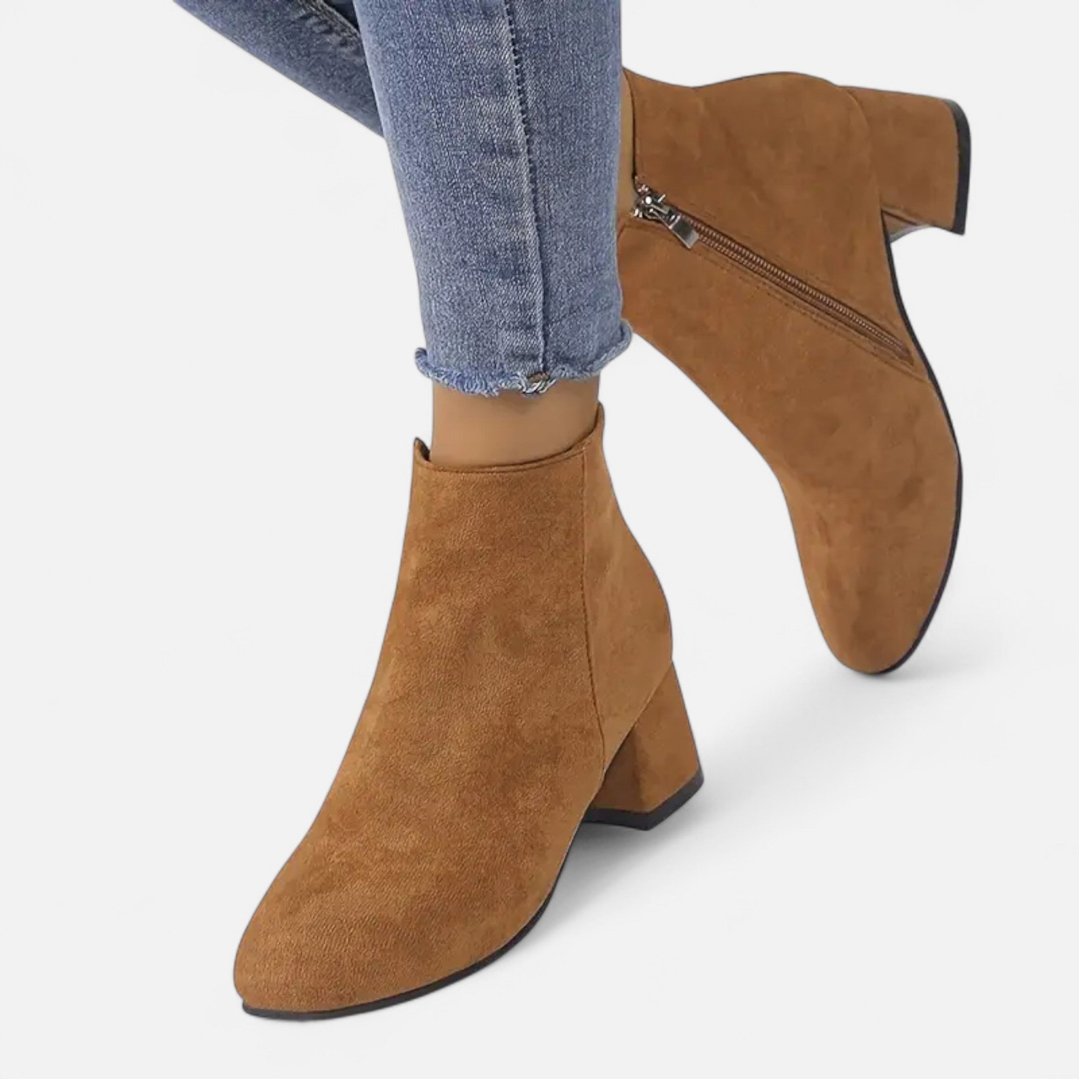 Orvelle Club | Women’s Suede Ankle Boots Block Volarno