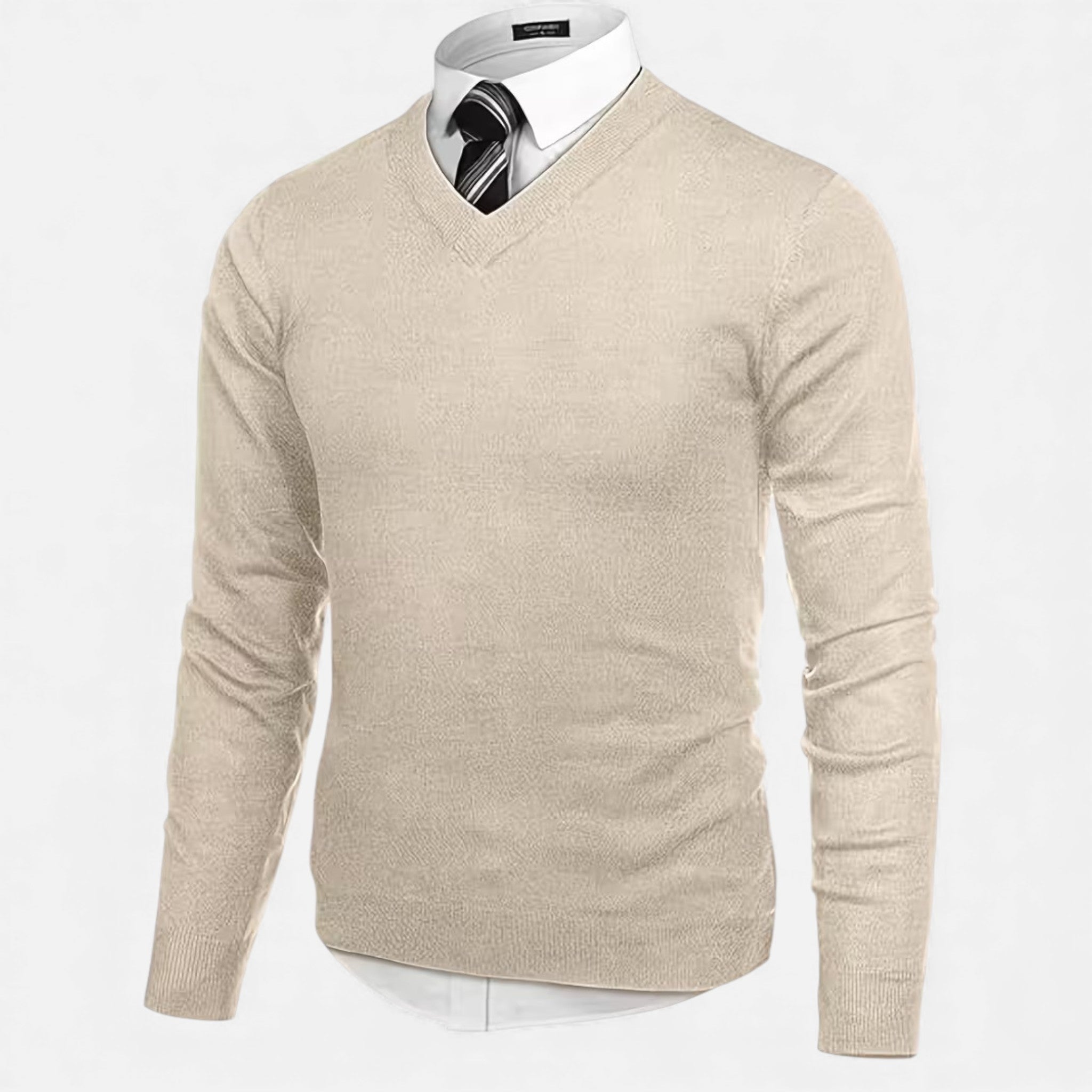 Volarno | Men’s V-Neck Knit Sweater for Autumn/Winter