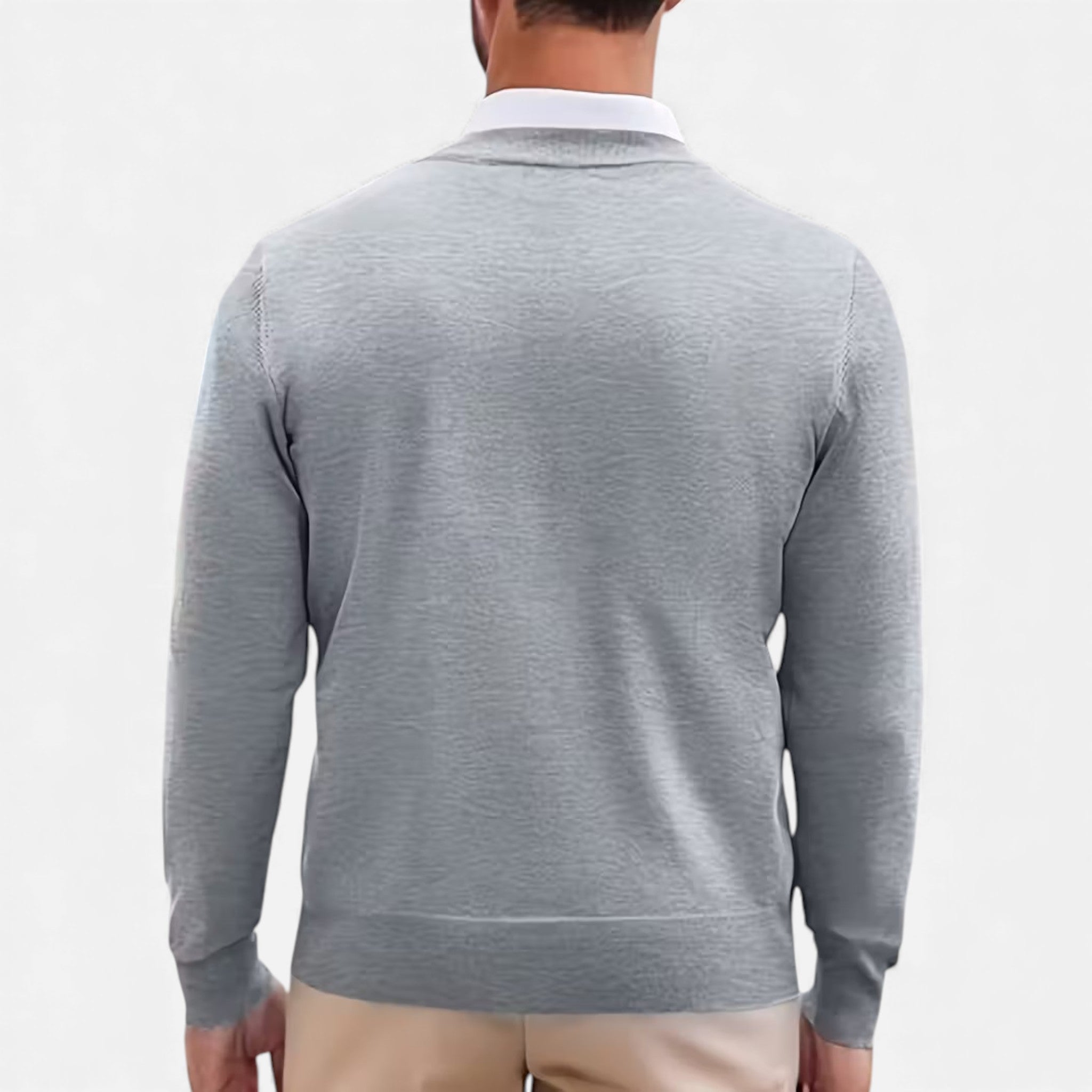 Volarno | Men’s V-Neck Knit Sweater for Autumn/Winter