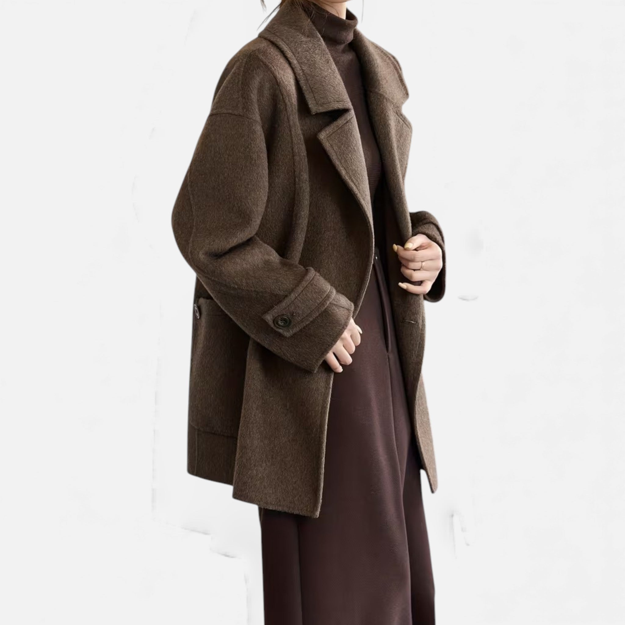 Volarno | Women’s Thick Alpaca-Blend Winter Coat