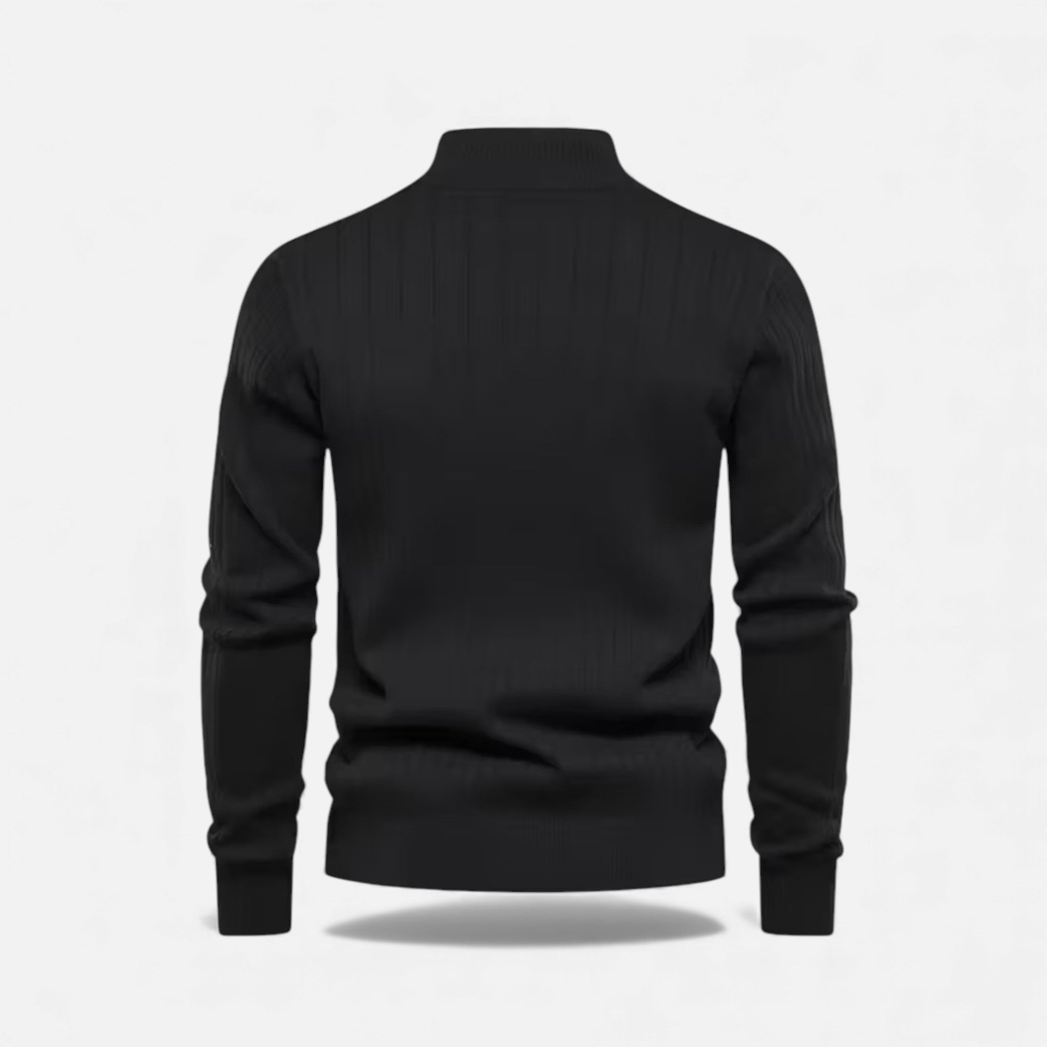 Volarno | Men’s Warm Minimalist Zippered Knit Sweater