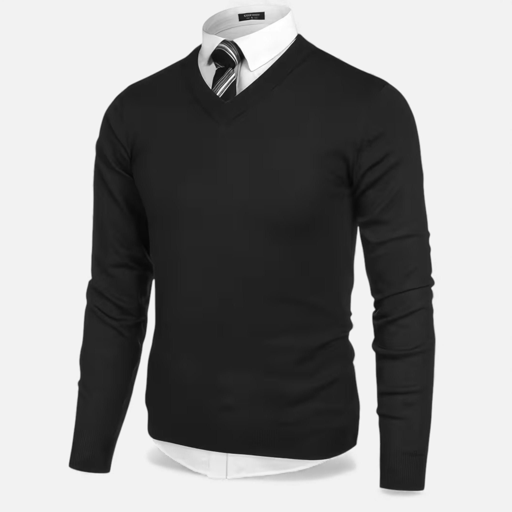 Volarno | Men’s V-Neck Knit Sweater for Autumn/Winter
