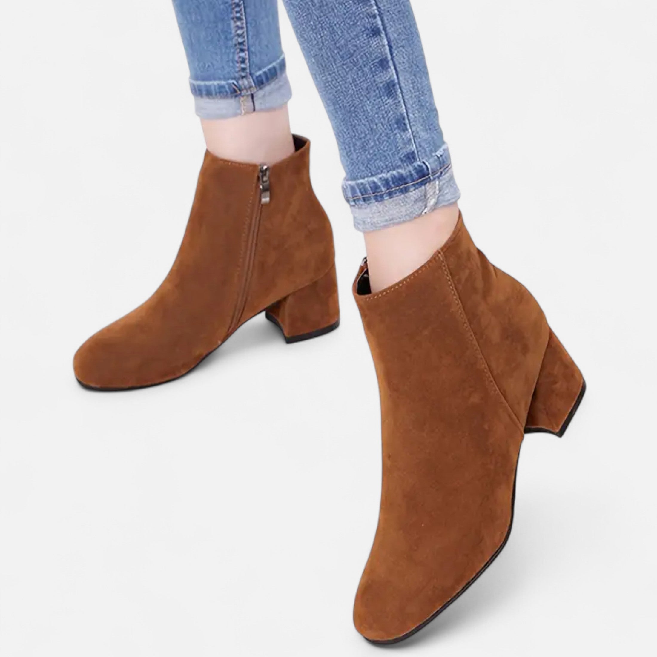 Orvelle Club | Women’s Suede Ankle Boots Block Volarno