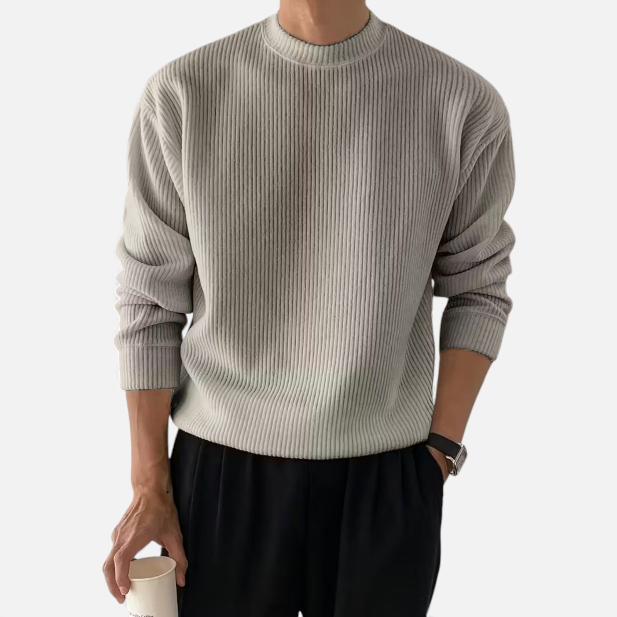 Volarno | Men’s Heritage Knit Crew Sweater