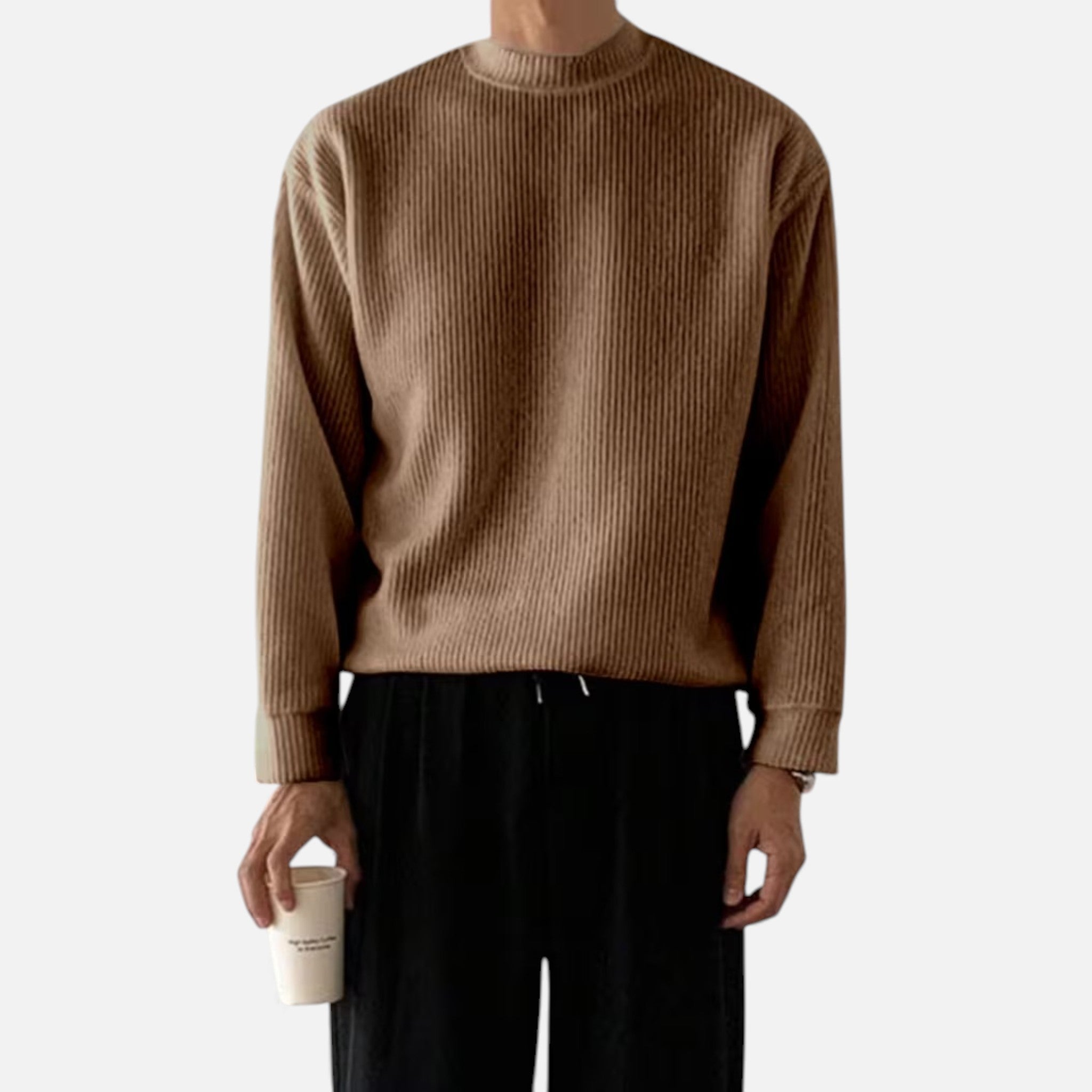 Volarno | Men’s Heritage Knit Crew Sweater