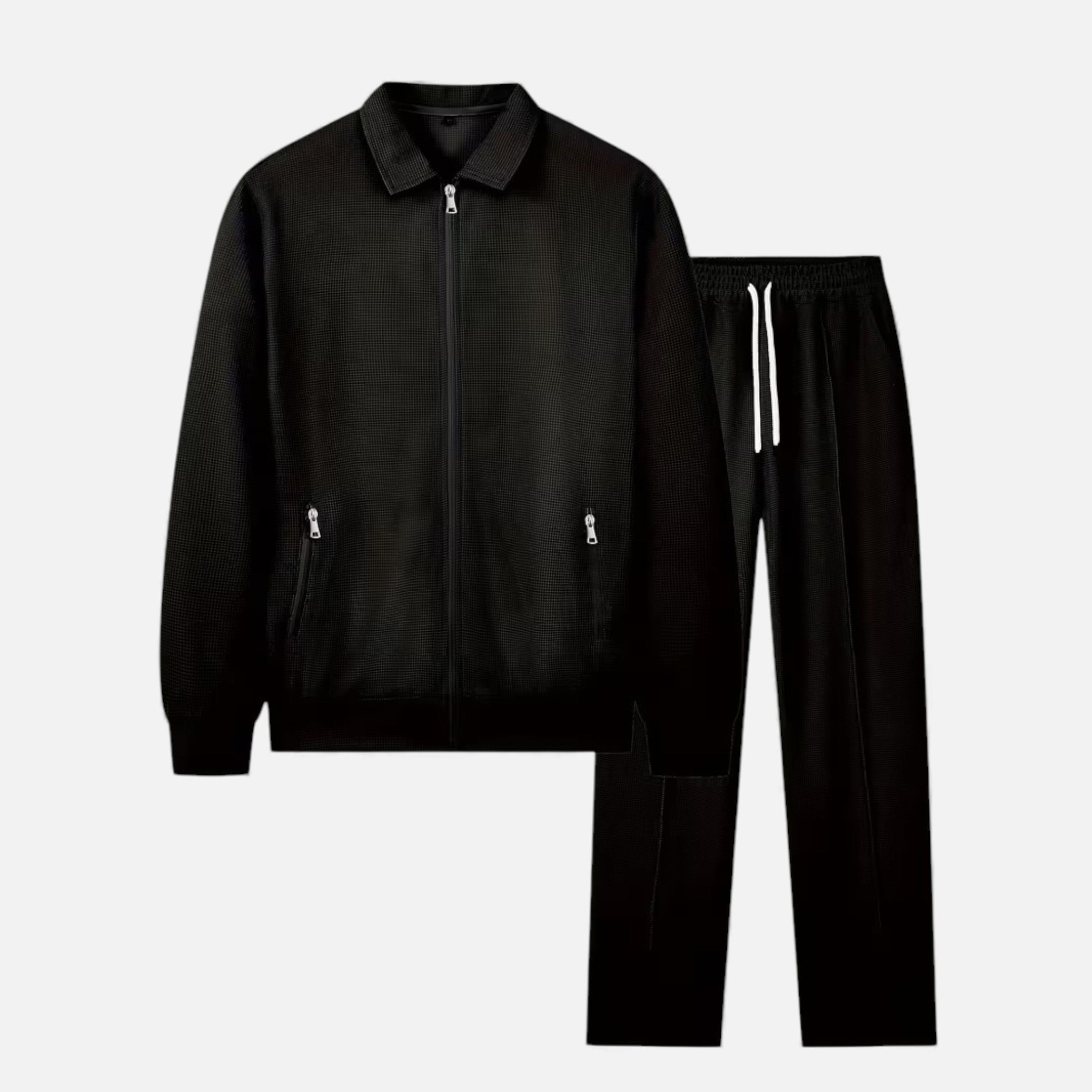 Volarno | Men’s 2-Piece Waffle Knit Casual Outfit