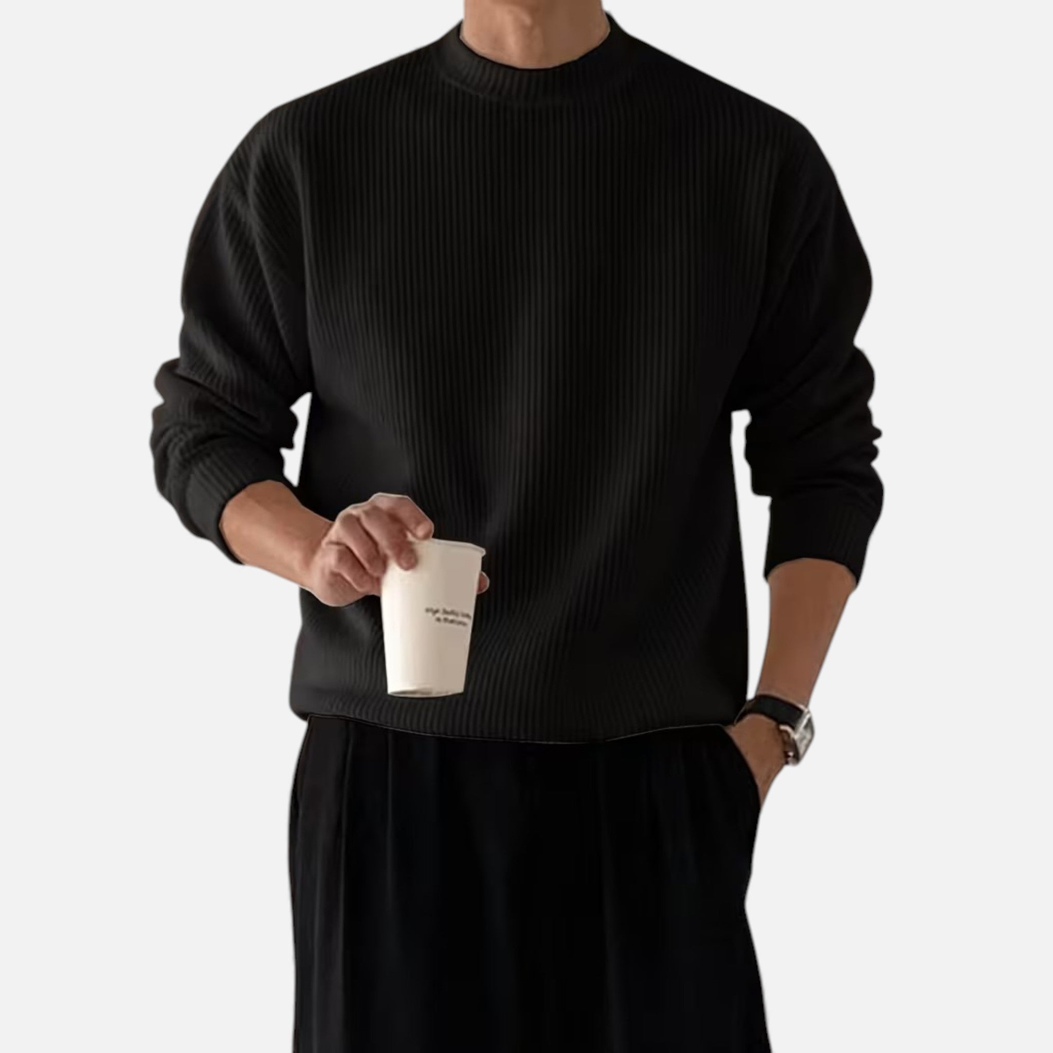 Volarno | Men’s Heritage Knit Crew Sweater