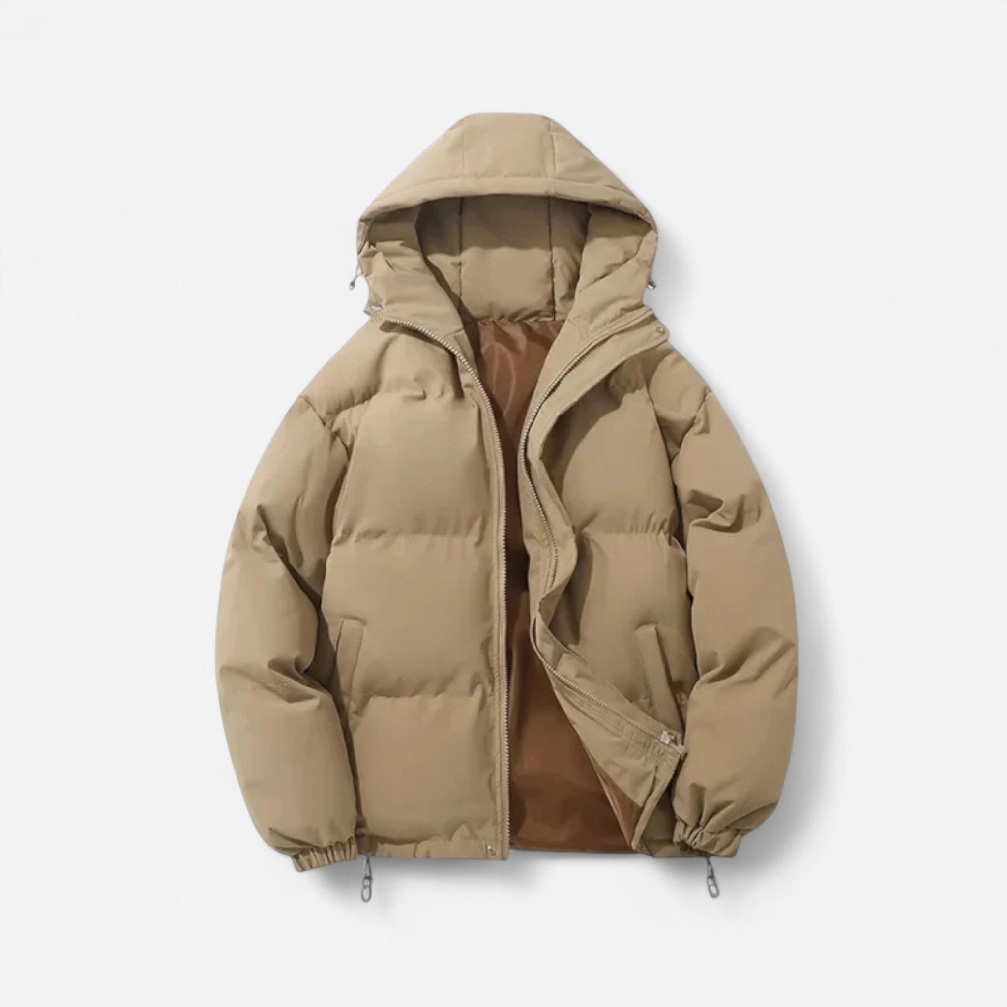 Volarno | Men’s Puffer Jacket – Hooded Cotton Winter Elegance