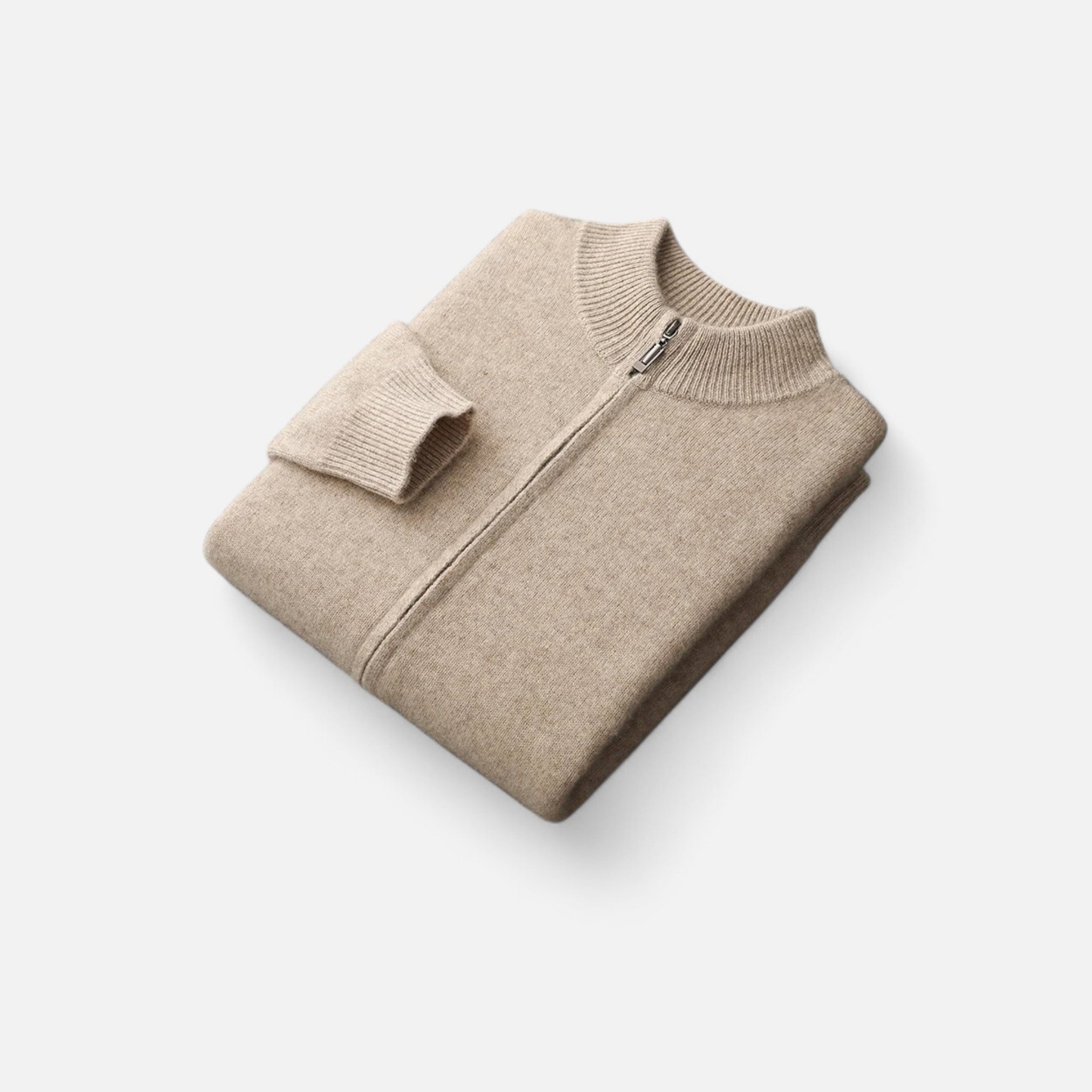 Volarno | Men’s Merino Wool Zip Sweater