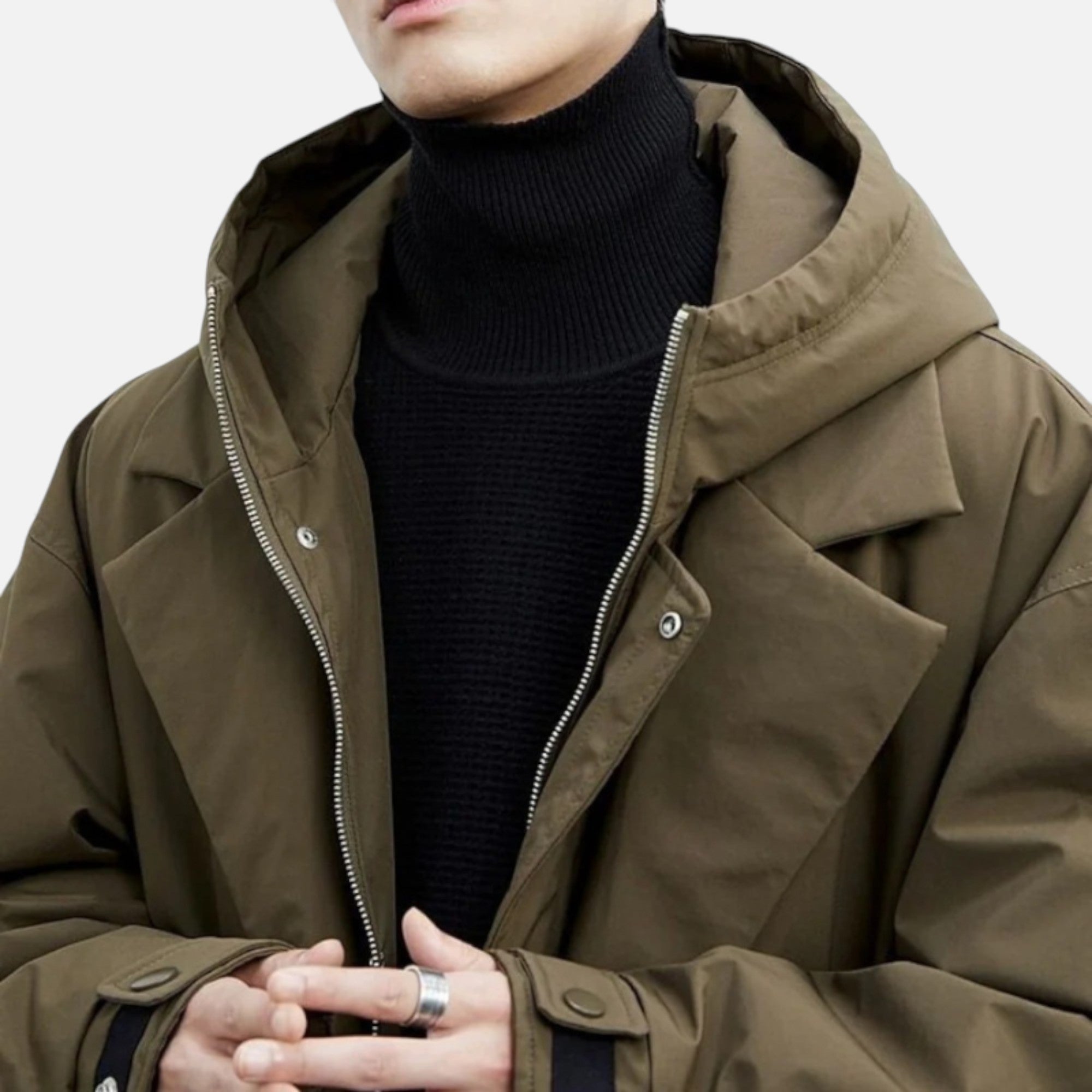 Volarno | Men’s Waterproof Long Trench Puffer Coat