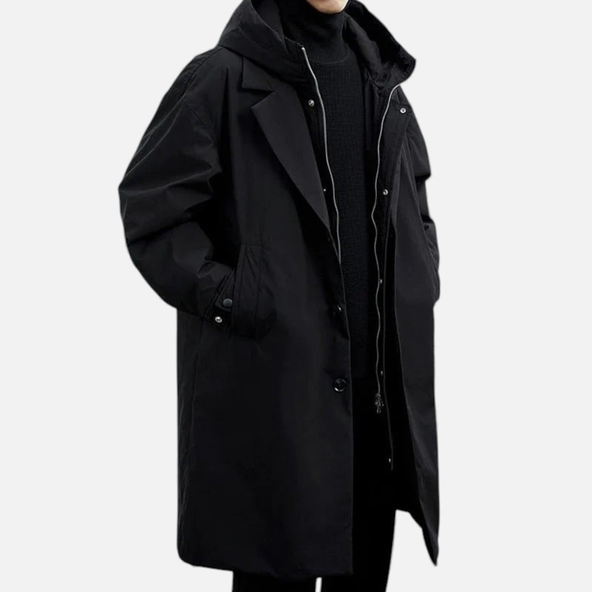 Volarno | Men’s Waterproof Long Trench Puffer Coat