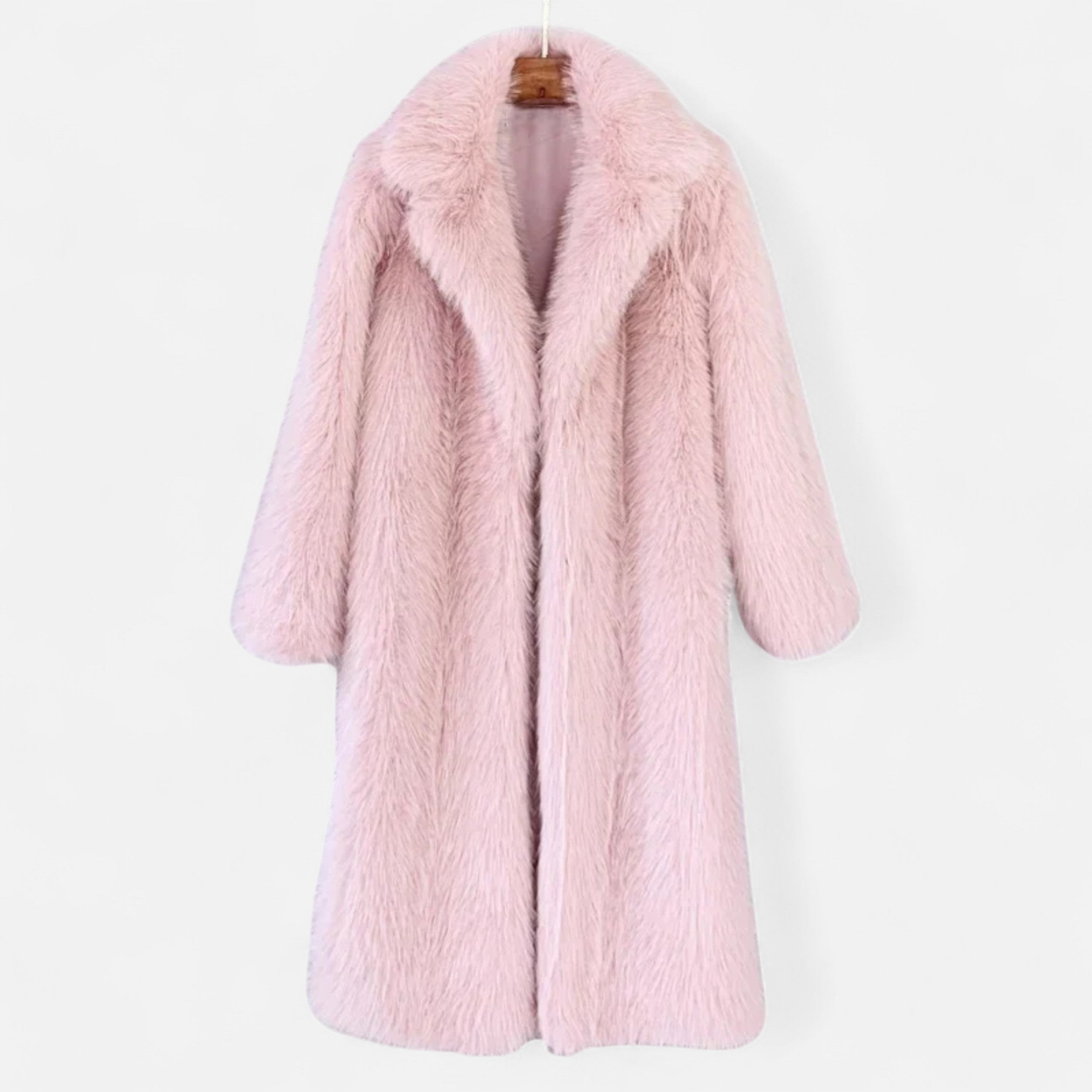 Volarno | Women’s Long Faux Fur Overcoat