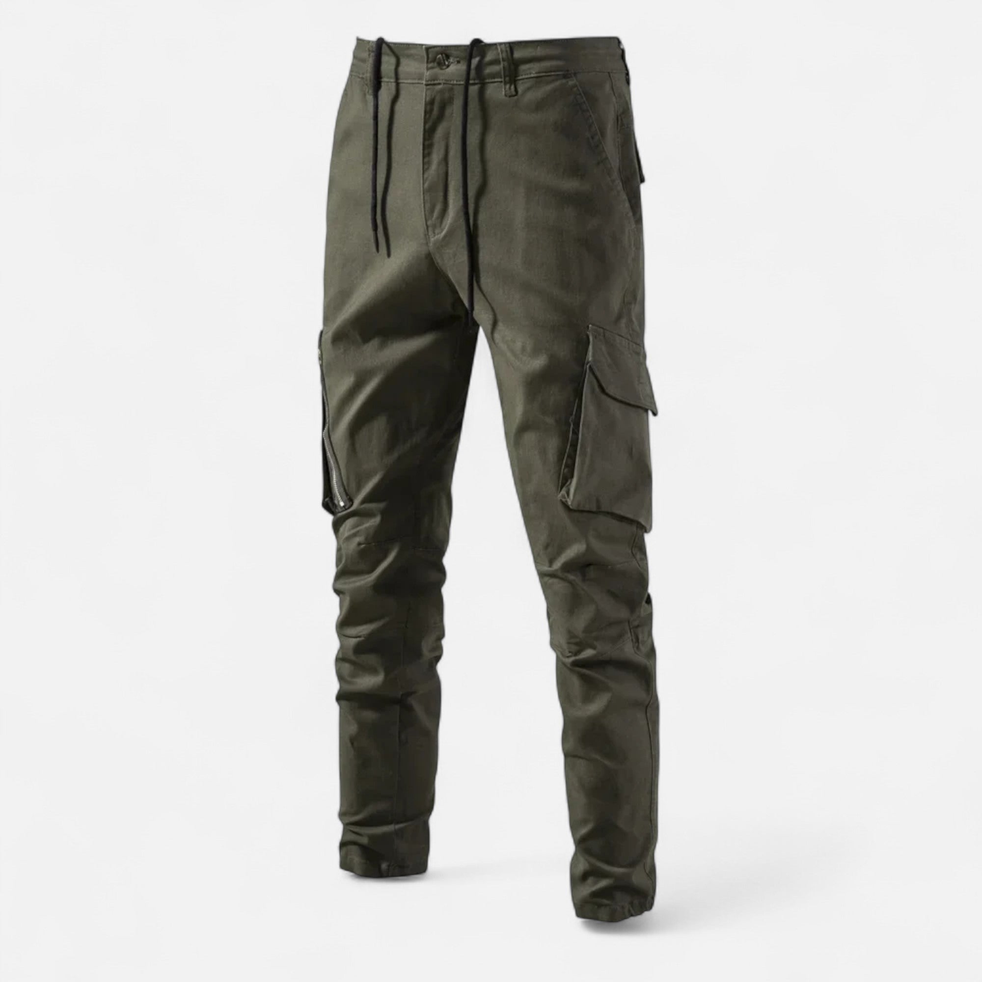 Volarno | Men’s Cotton Utility Cargo Trousers – Heritage Fit