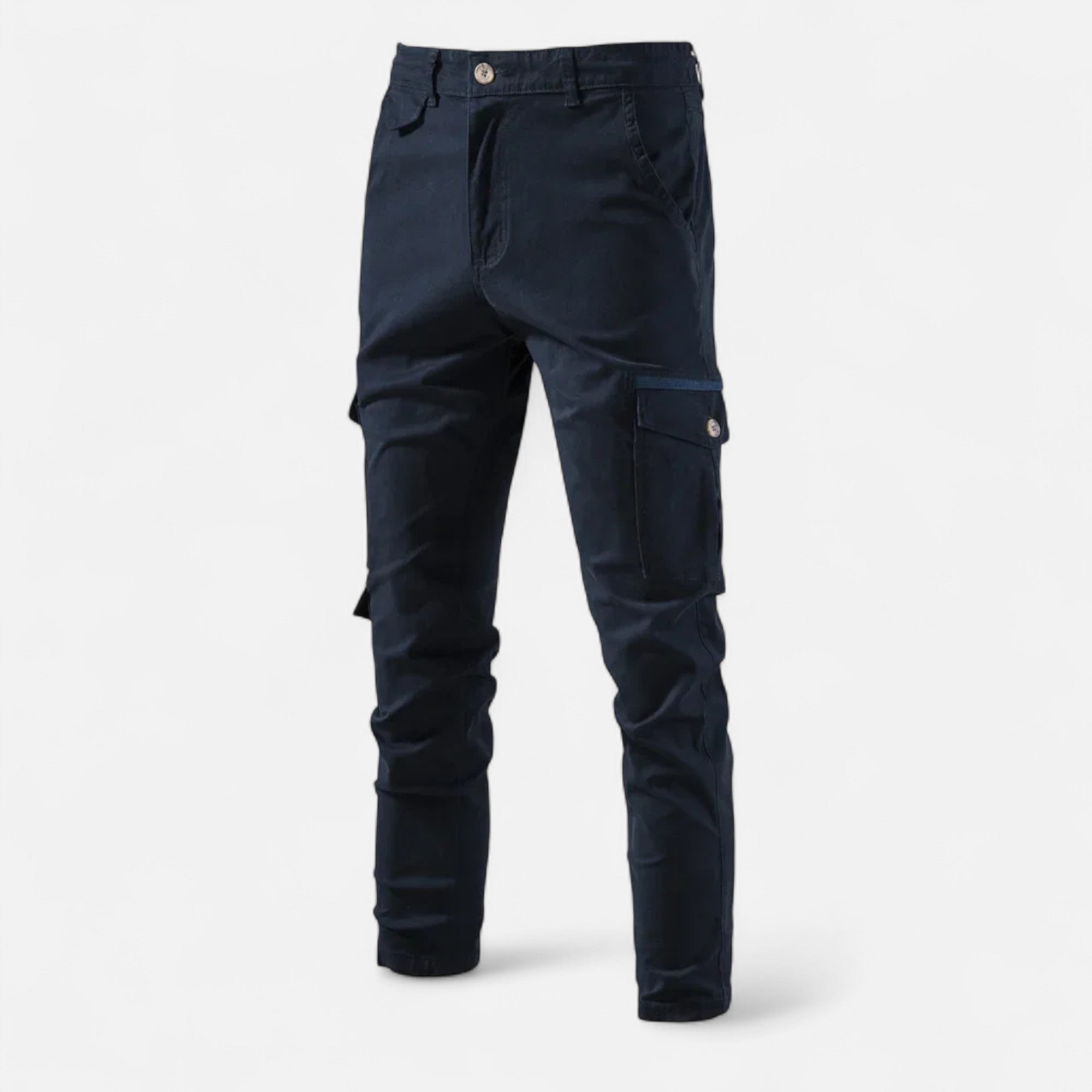 Volarno | Men’s Cotton Utility Cargo Trousers – Heritage Fit