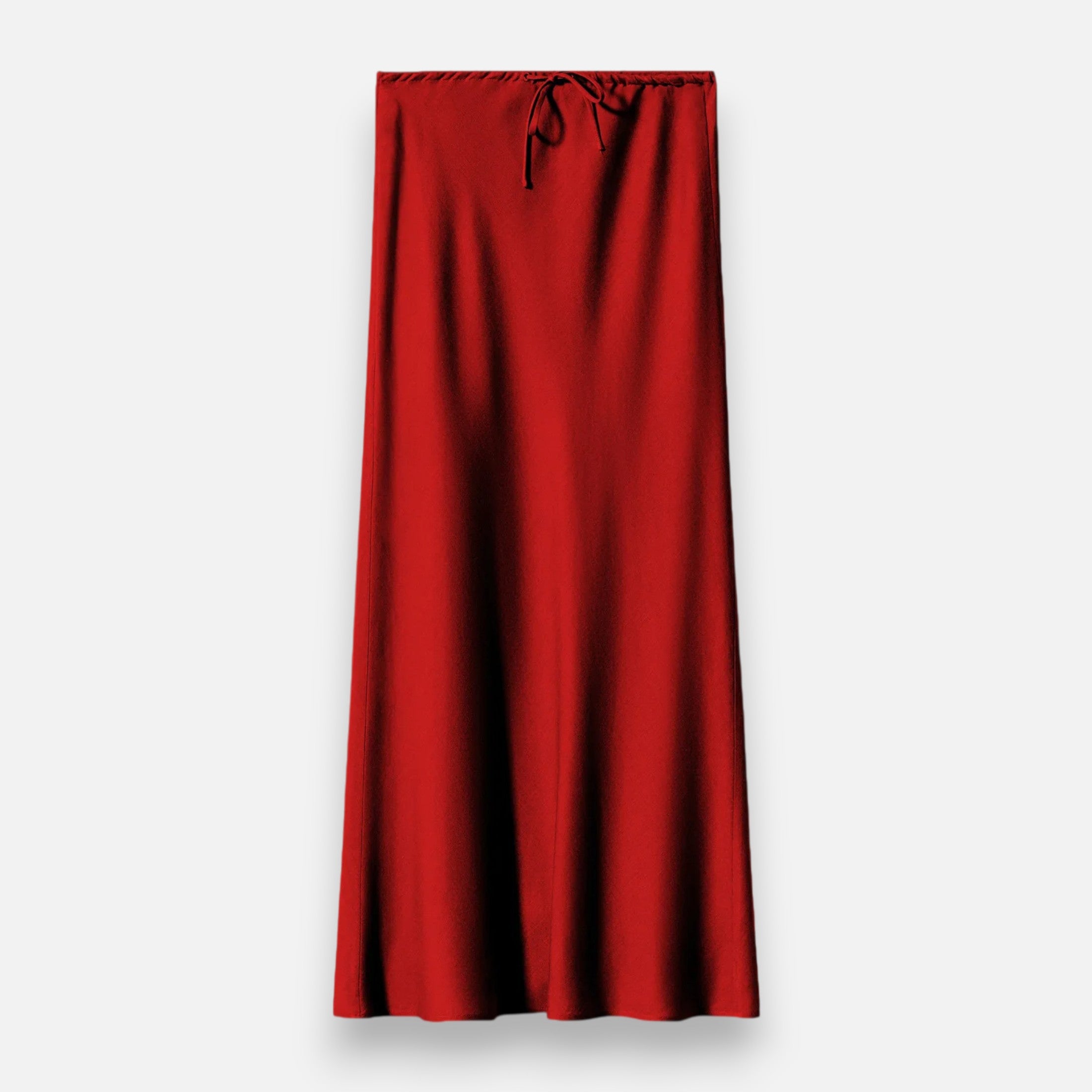 Volarno | Women's Elegant High-Waist Satin Skirt