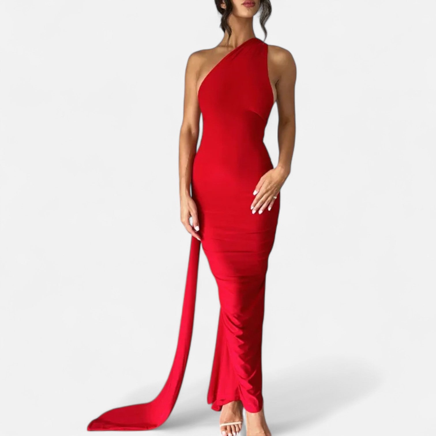 Volarno | Women’s Backless Scarf-Tie Evening Dress