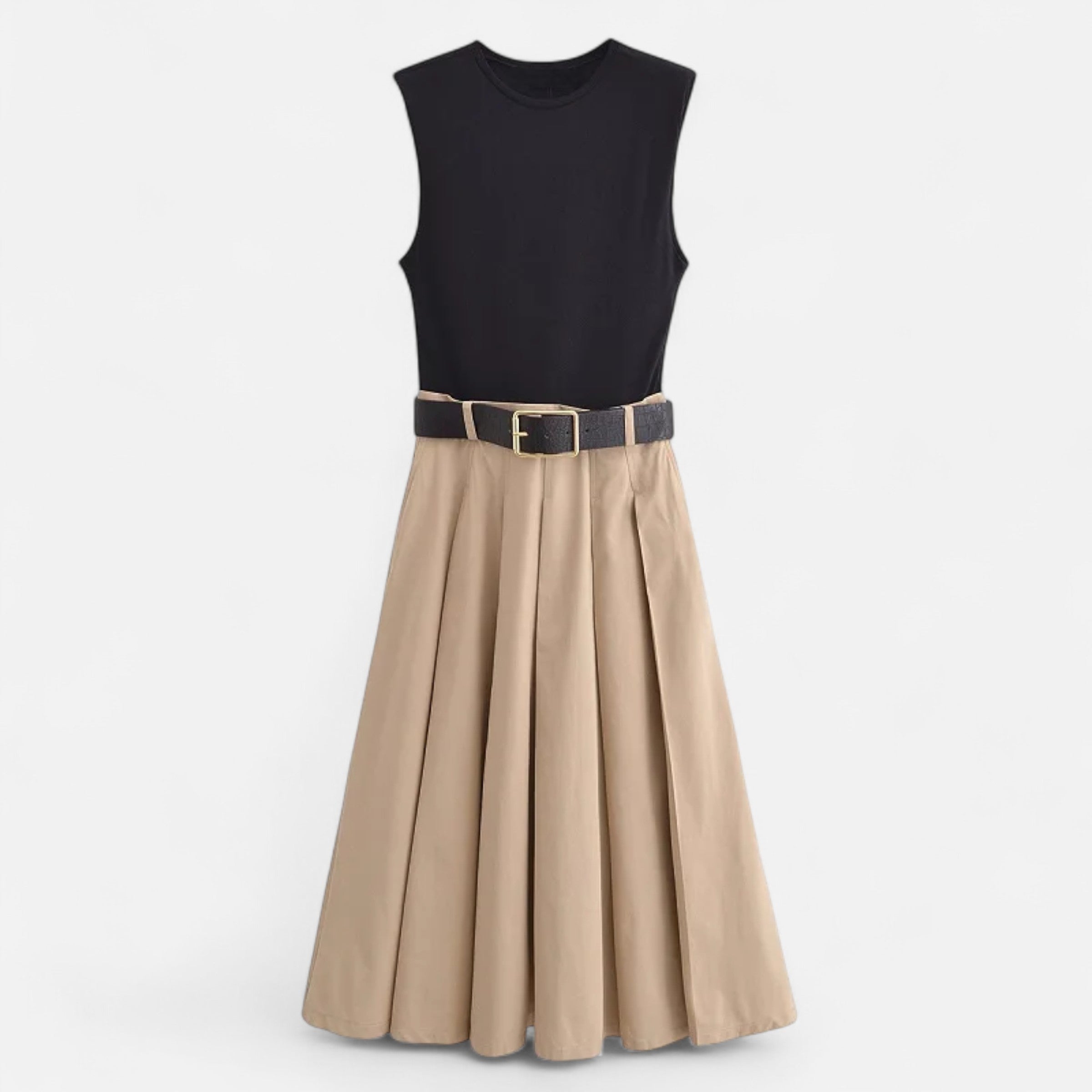 Volarno | Women’s Pleated Knitted Midi Dress