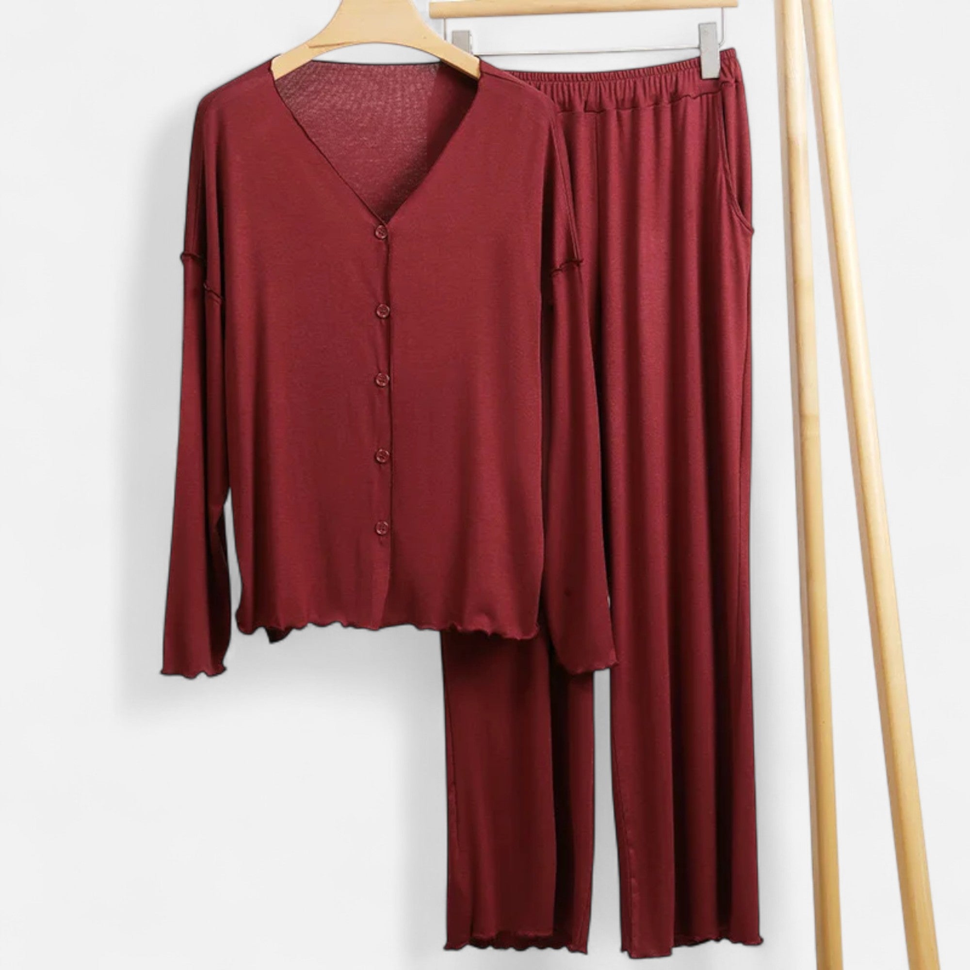 Volarno | Women’s Two-Piece Cashmere-Touch Loungewear Set